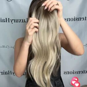 New Lauren Ashtyn light volume hair topper custom summer balayage ash blonde
